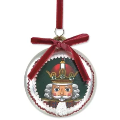 Glass Nutcracker Ornaments