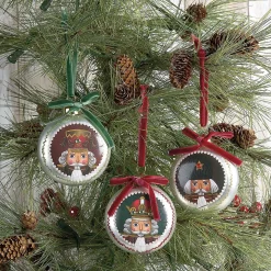 Glass Nutcracker Ornaments