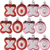 Glass XO Ornaments