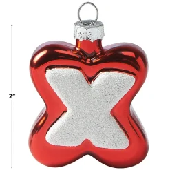 Glass XO Ornaments