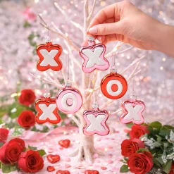 Glass XO Ornaments
