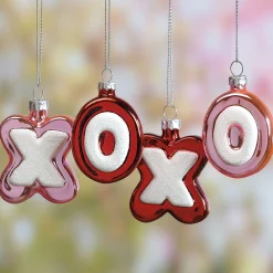Glass XO Ornaments
