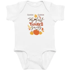 Gobble Gobble My First Thanksgiving Baby Bodysuit Romper