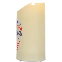 God Bless America LED Candle