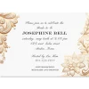 Gold Lace Personalized Invitations