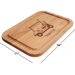 Golf Cart Personalized Wood Cutting Board