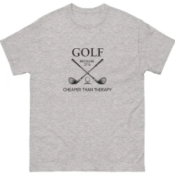 Golf Cheaper Than Therapy Funny T-shirt