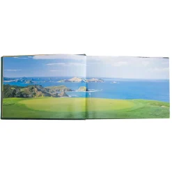 Golf Courses Personalized Green Leather-Bound Book