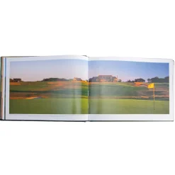 Golf Courses Personalized Green Leather-Bound Book