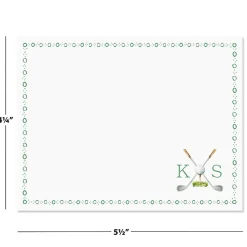 Golf Personalized Correspondence Cards