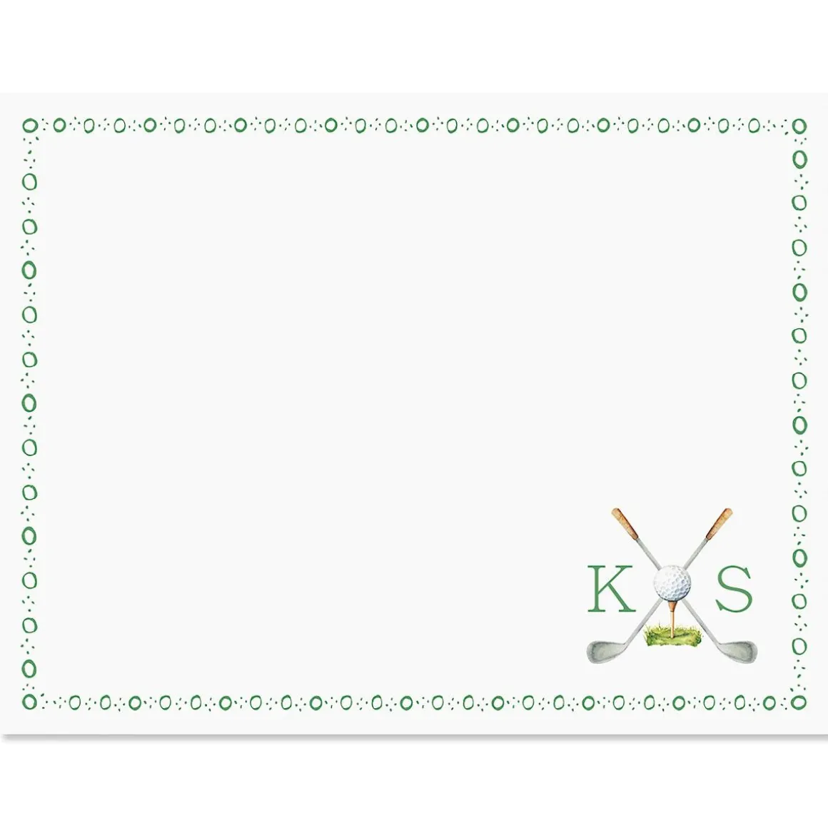 Golf Personalized Correspondence Cards
