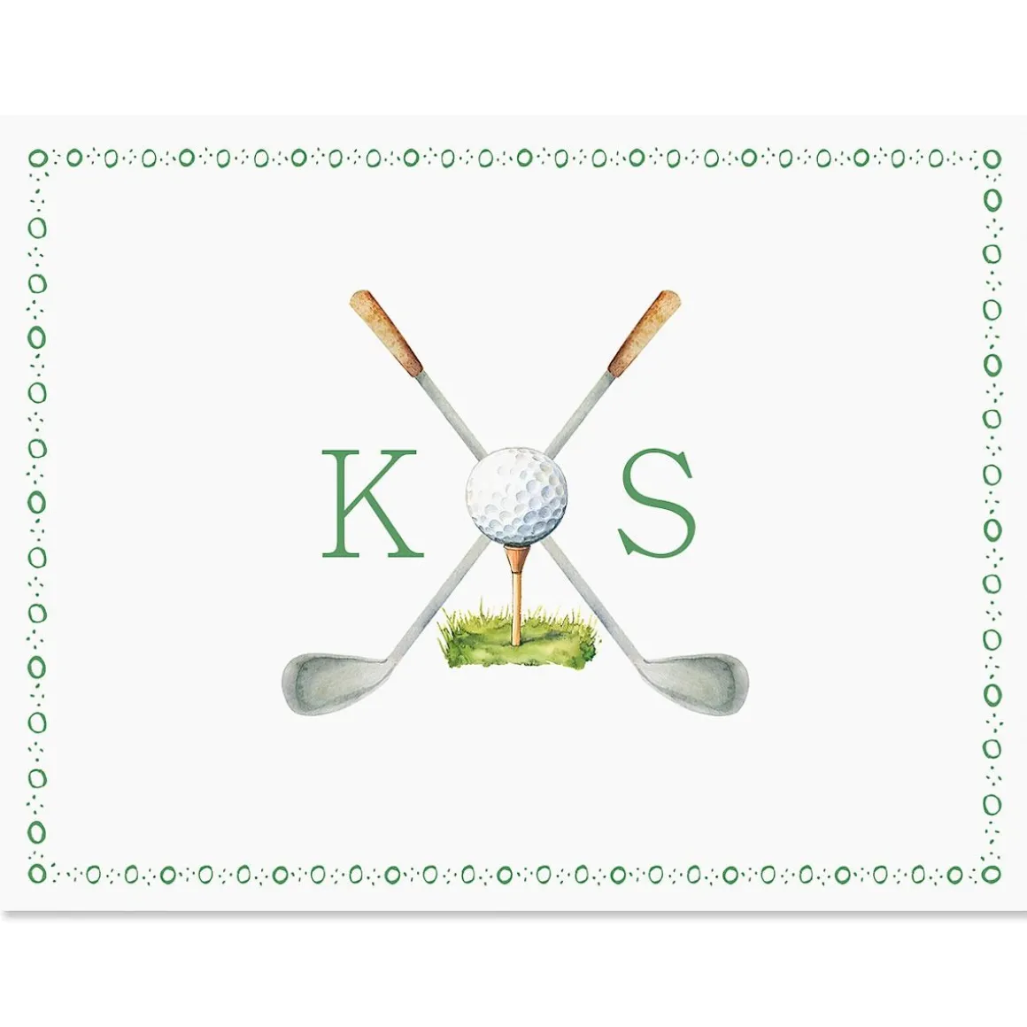 Golf Personalized Note Cards