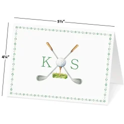 Golf Personalized Note Cards