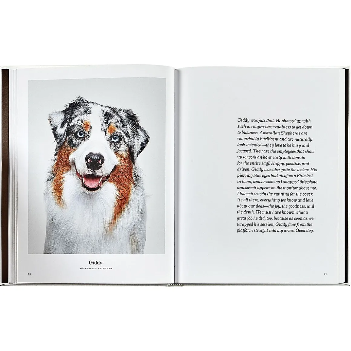 Good Dog Personalized White Leather-Bound Book