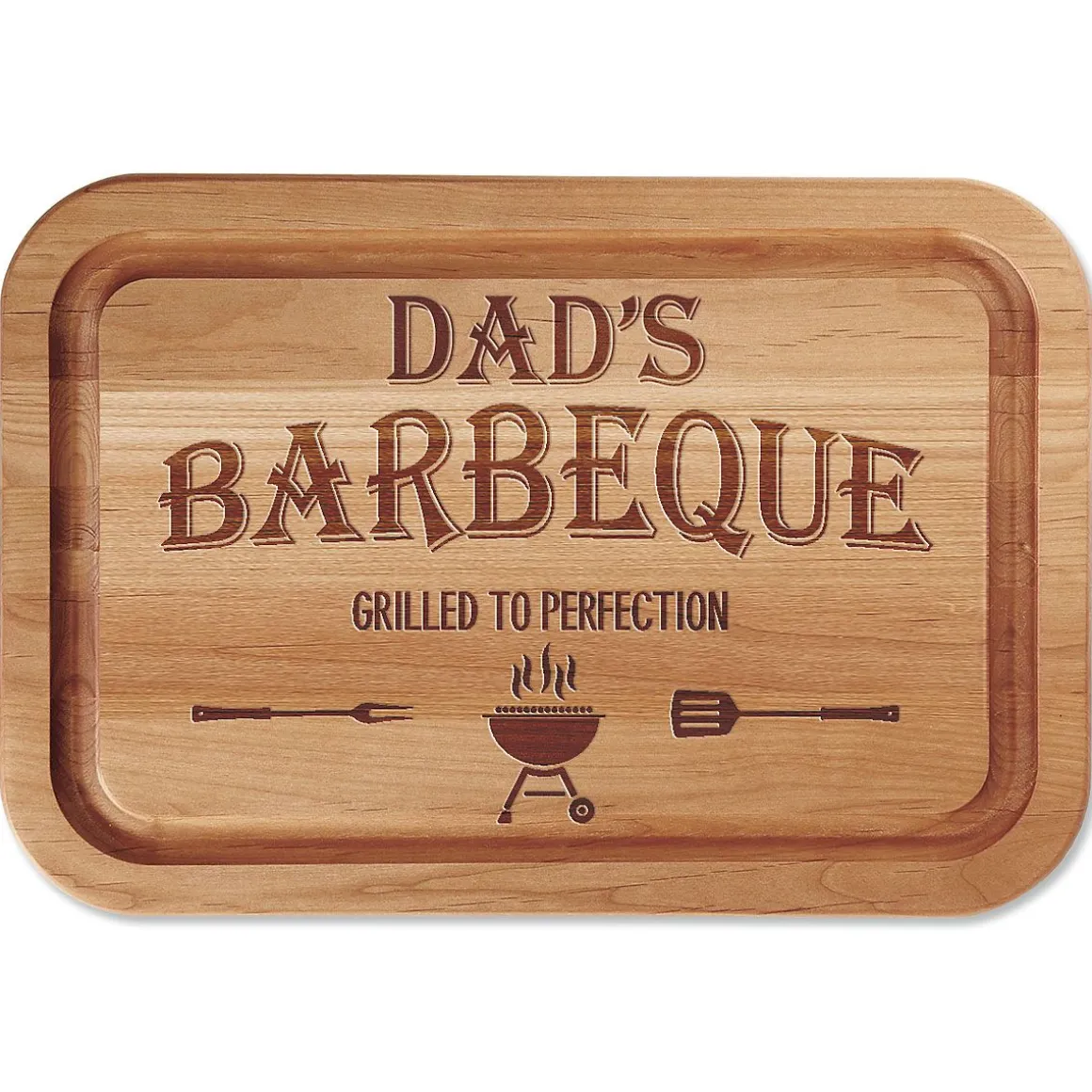 Grilled To Perfection Barbeque Personalized Wood Cutting Board