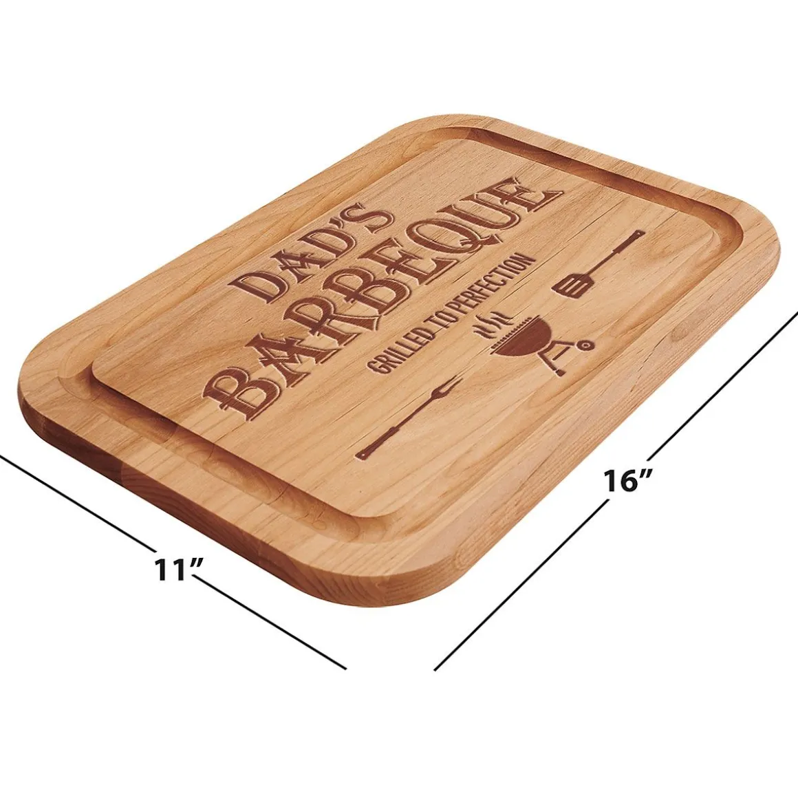 Grilled To Perfection Barbeque Personalized Wood Cutting Board