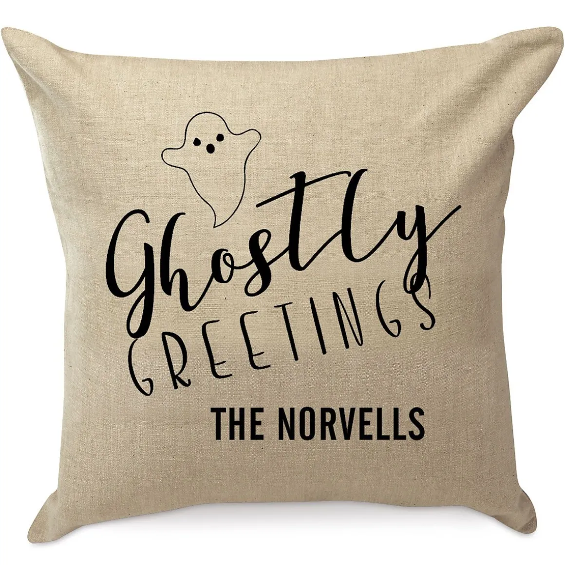 Halloween Ghost Personalized Pillow by Designer Jillian Yee-Pham