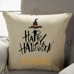 Halloween Witch Personalized Pillow by Designer Jillian Yee-Pham