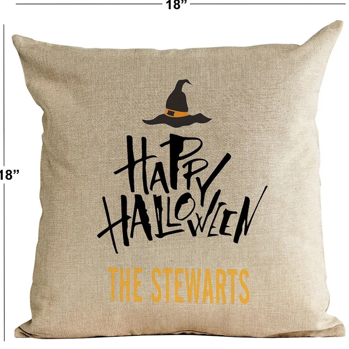 Halloween Witch Personalized Pillow by Designer Jillian Yee-Pham