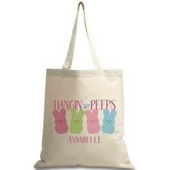 Hangin' With My Peeps Personalized Canvas Tote