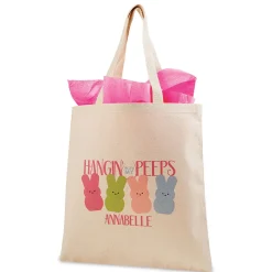 Hangin' With My Peeps Personalized Canvas Tote