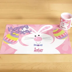 Happy Easter Pink Placemat