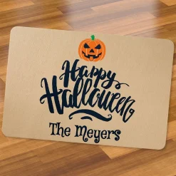 Happy Halloween Personalized Doormat