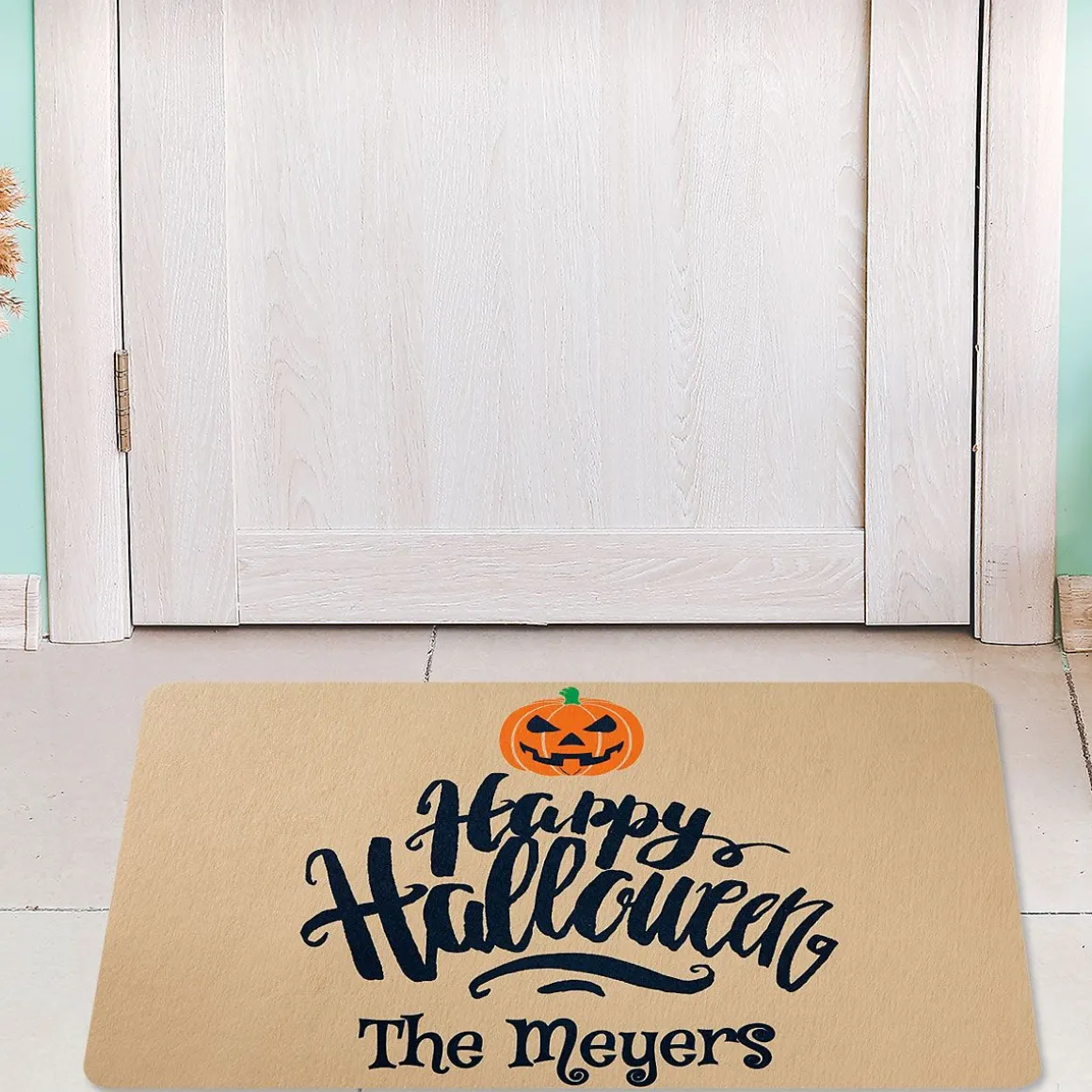 Happy Halloween Personalized Doormat