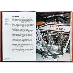 Harley-Davidson Personalized Orange Leather-Bound Book