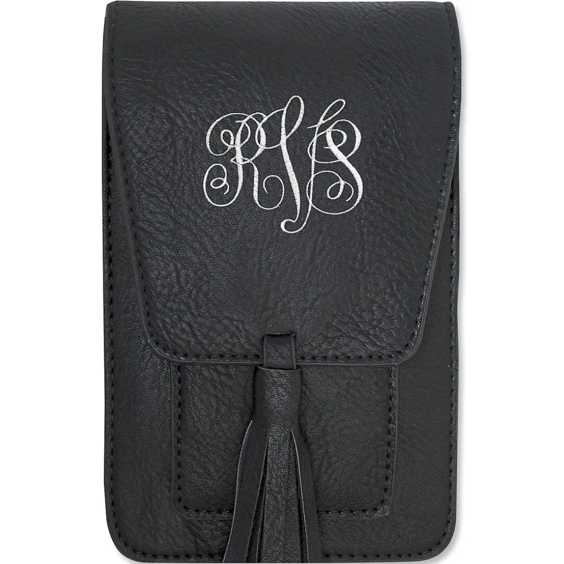 Harper Black Personalized Crossbody Bag