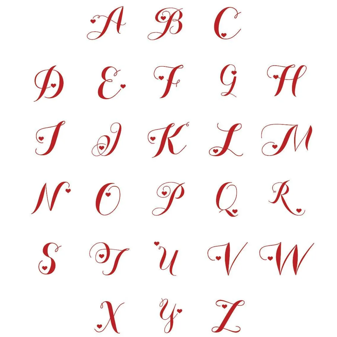 Heart Initial Foil Stamped Disposable Hand Towels