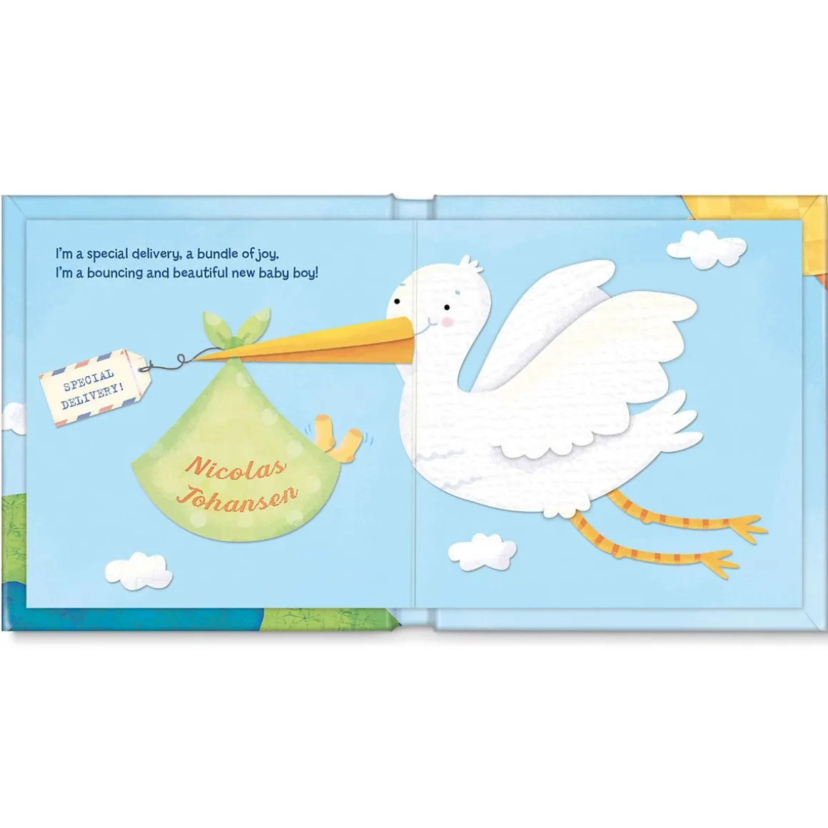 Hello World! Personalized Blue Storybook