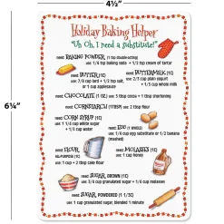 Holiday Baking Helper Magnets