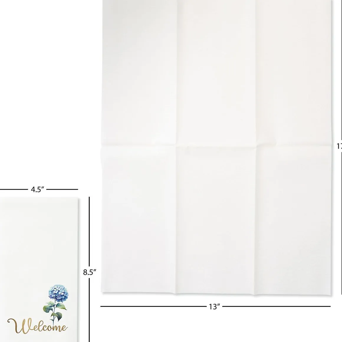 Hydrangeas Disposable Hand Towels