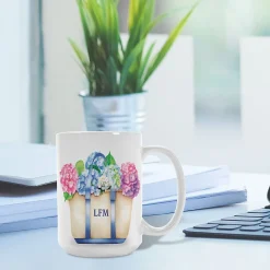Hydrangea Tote Personalized Mug