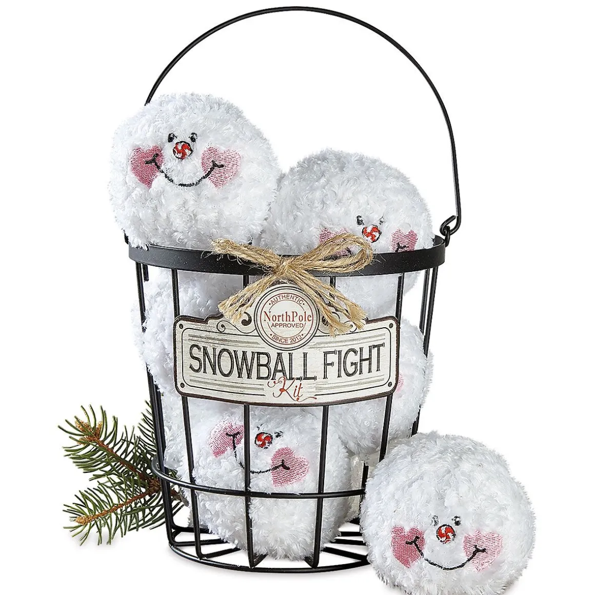 Indoor Snowball Fight Basket