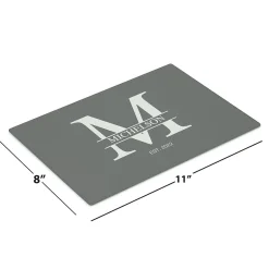 Initial/Family Name Personalized Glass Cutting Board