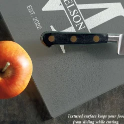 Initial/Family Name Personalized Glass Cutting Board