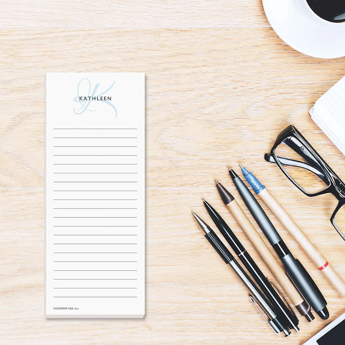 Initial Lined Shopping Pad