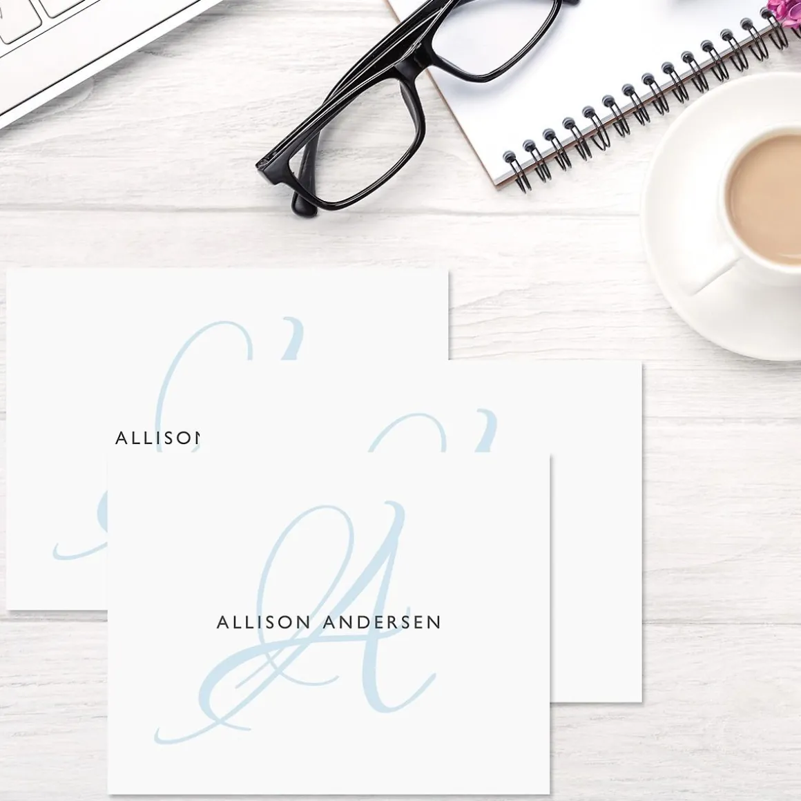 Initial Personalized Note Cards