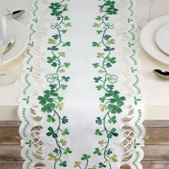 Irish Shamrocks Table Runner