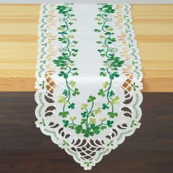 Irish Shamrocks Table Runner