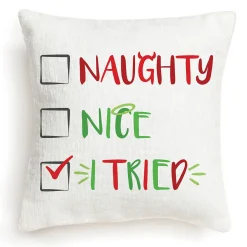 I Tried Christmas Pillow