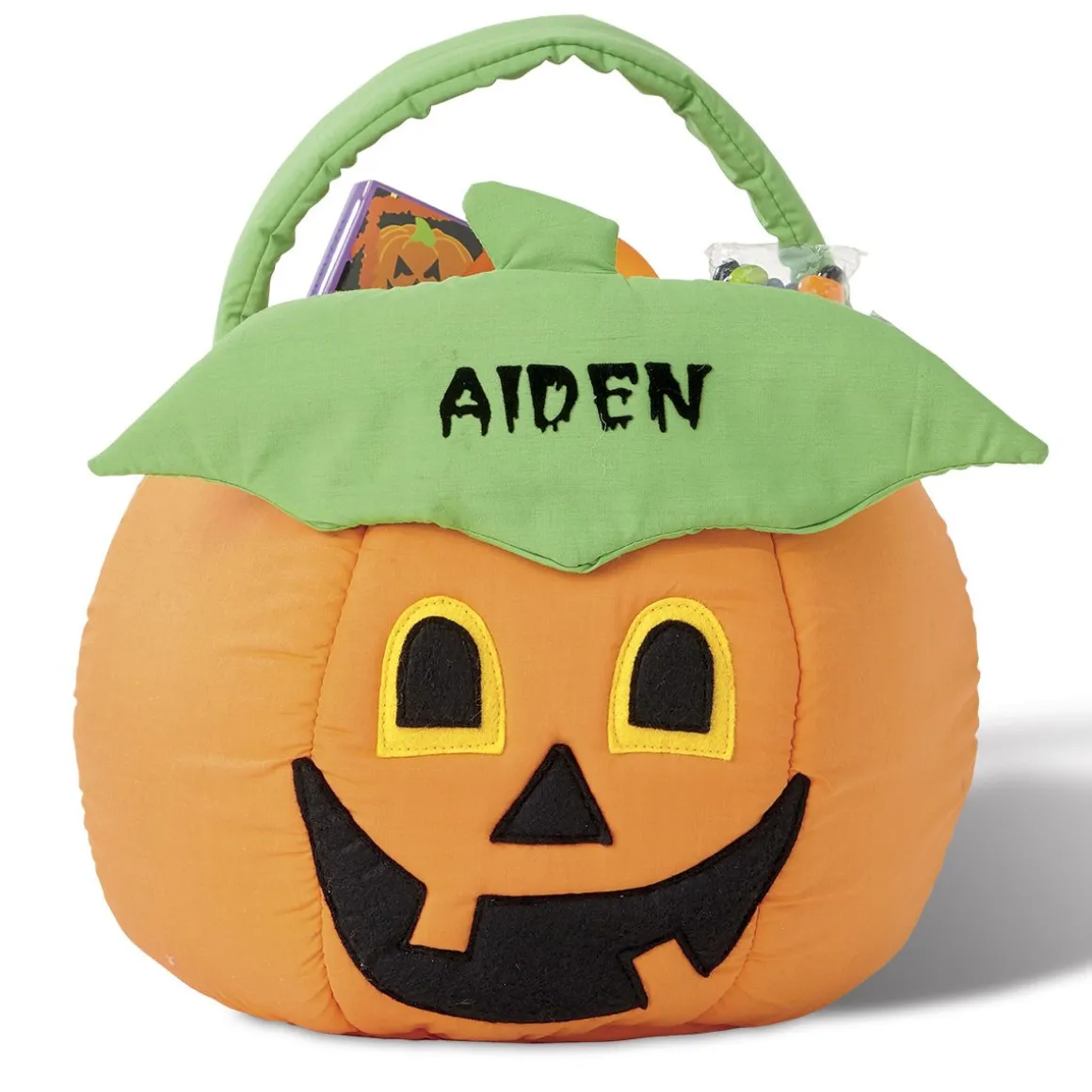 Jack-o'-Lantern Personalized Halloween Treat Bag