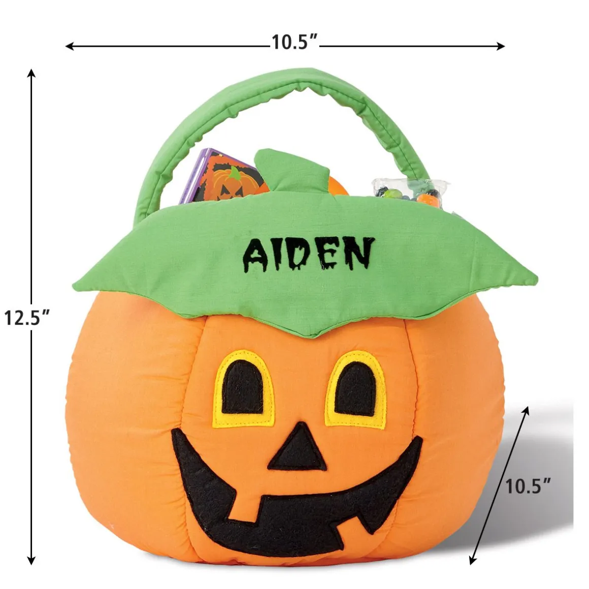 Jack-o'-Lantern Personalized Halloween Treat Bag