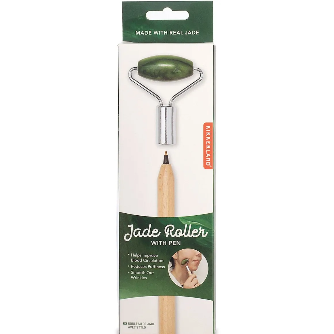 Jade Roller with Pen