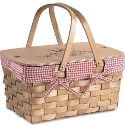 Kansas Personalized Picnic Basket with Lid
