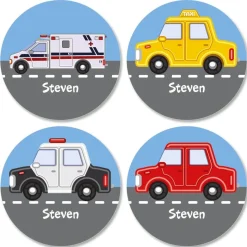 Kids' Personalized Vehicles Stickers