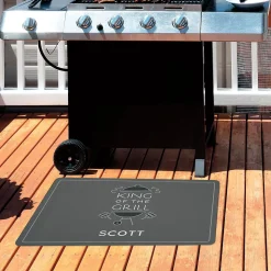 King of the Grill Personalized Doormat