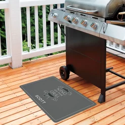 King of the Grill Personalized Doormat